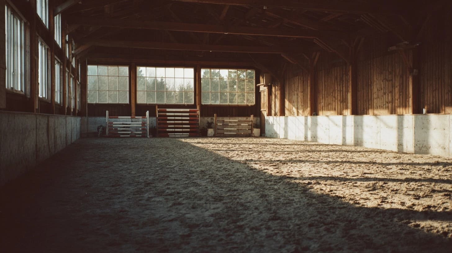Reithalle mit Sandplatz
